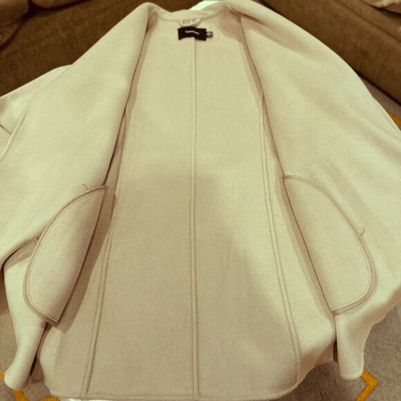 New Tahari Camel Shawl Collar Belted Wrap Coat, Size L (NWT) - Picture 11 of 15